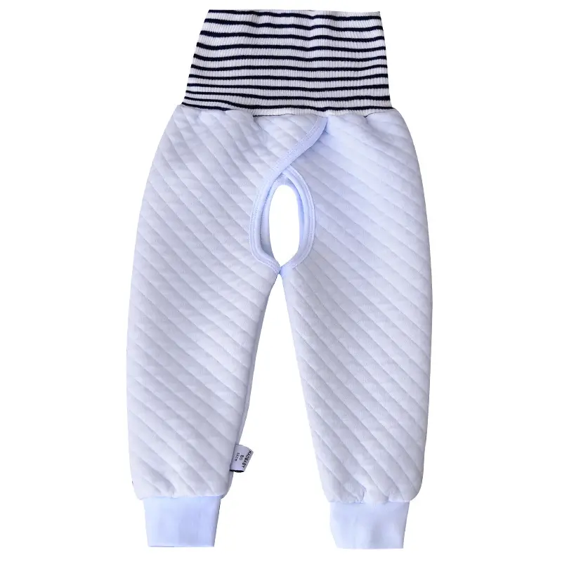 Baby Quilted Belly Pants Open Crotch Warm Winter - Image 8