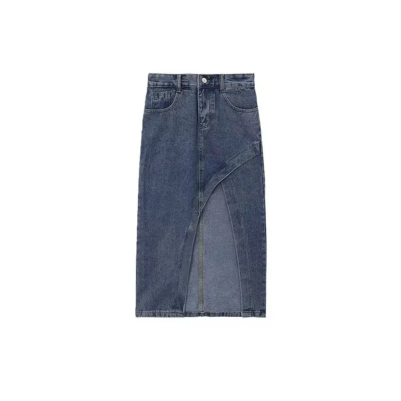 Women Denim Split Skirt High Waist Slim Fit 2022 - Image 13