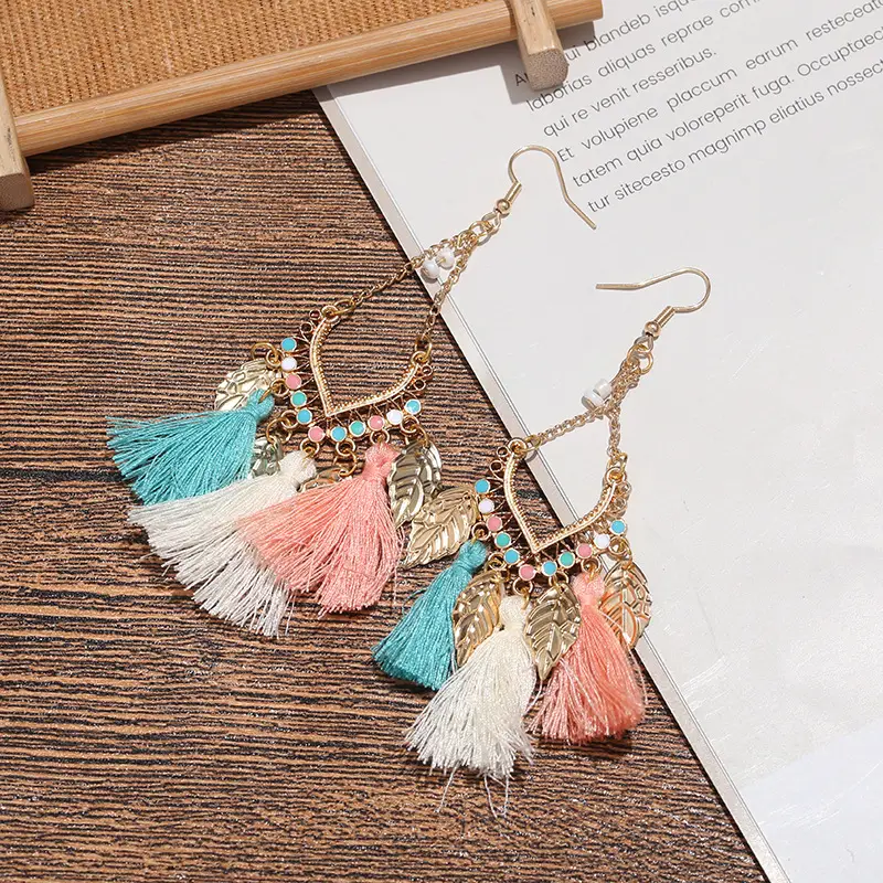 Cross-border Ethnic Tassel Ear Hooks for Women - Image 11