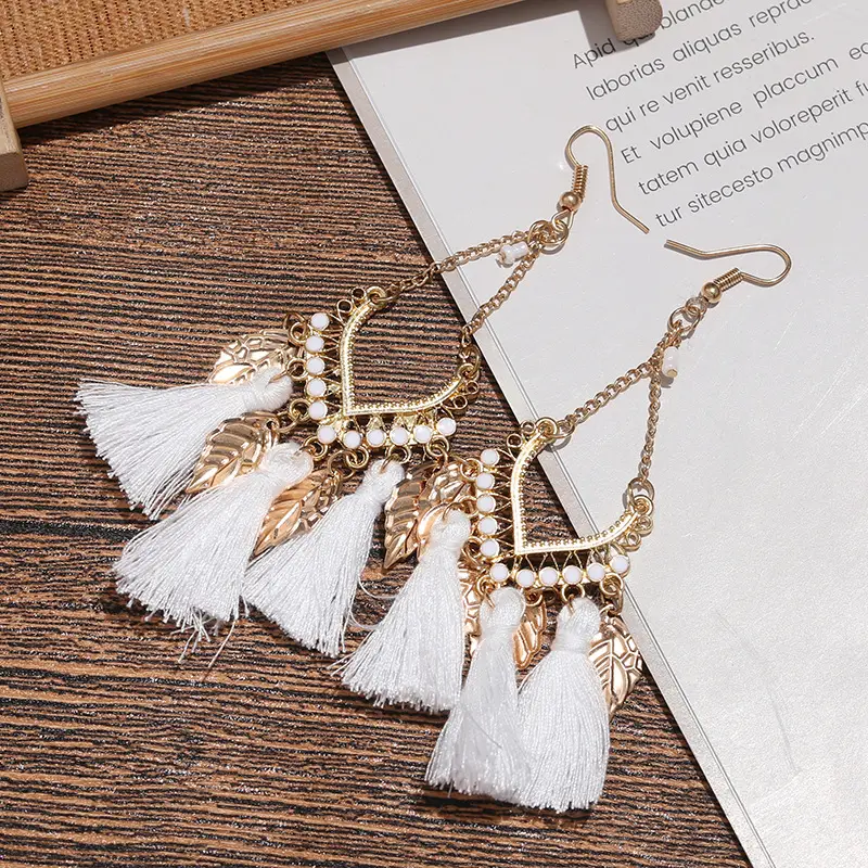 Cross-border Ethnic Tassel Ear Hooks for Women - Image 6