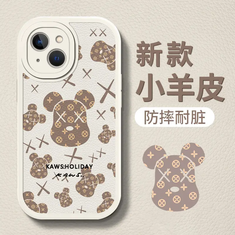 New Style Silicone Bear Phone Case Black with Drop Protection - Image 8