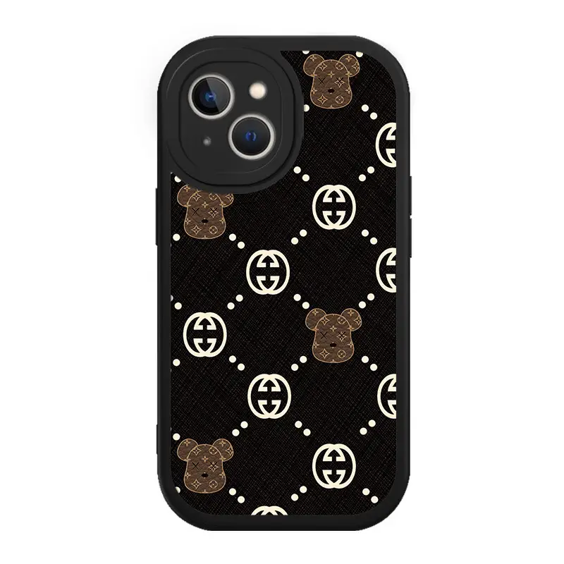 New Style Silicone Bear Phone Case Black with Drop Protection - Image 11