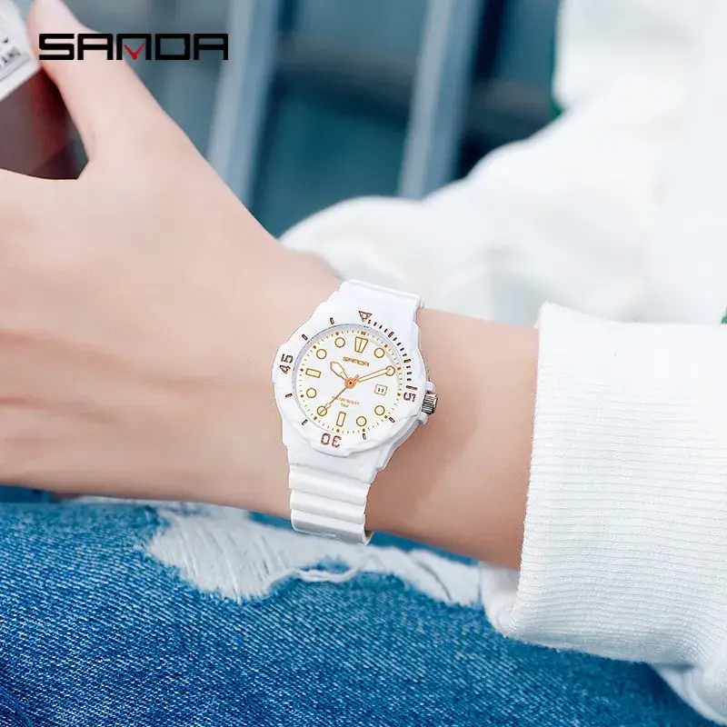 Sanda Purple Sports Watch for Women Waterproof - Image 14