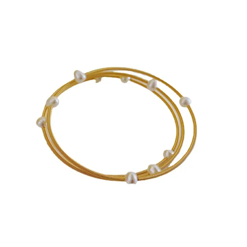 Pearl Multi-Layer Copper Bracelet for Women