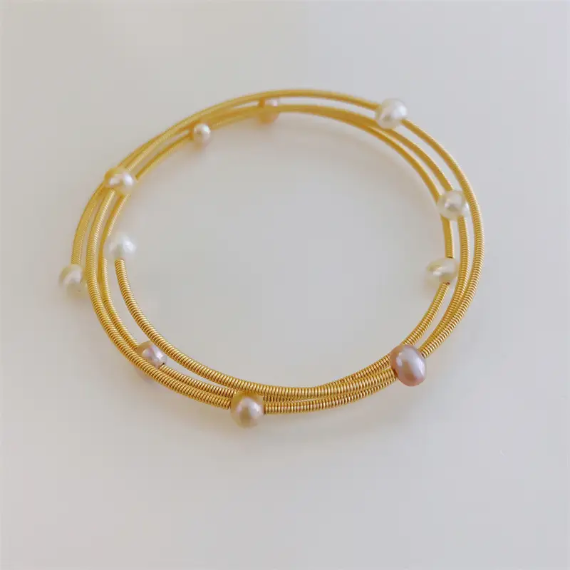 Pearl Multi-Layer Copper Bracelet for Women