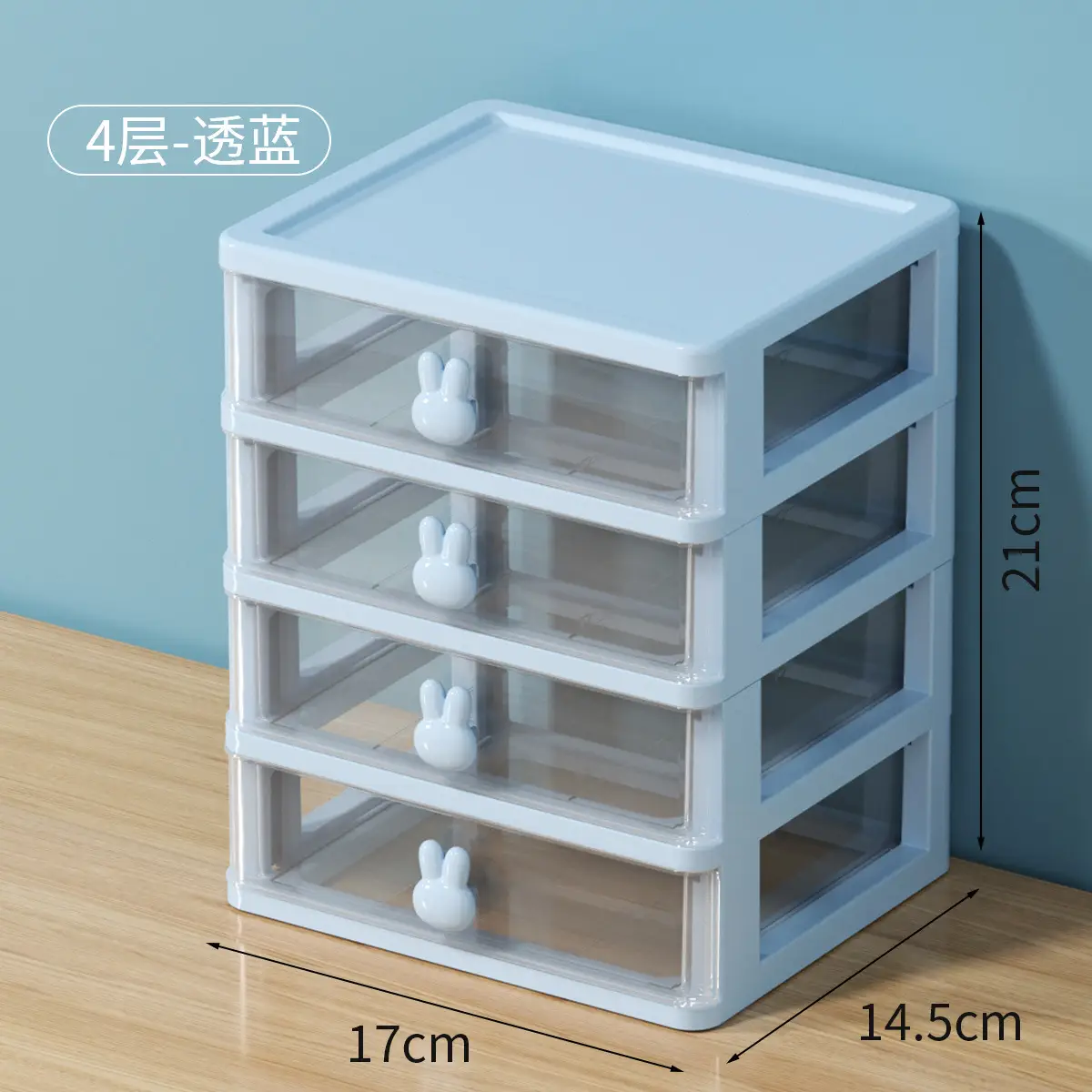 White 3-Tier Mini Storage Box 16cm - Image 9