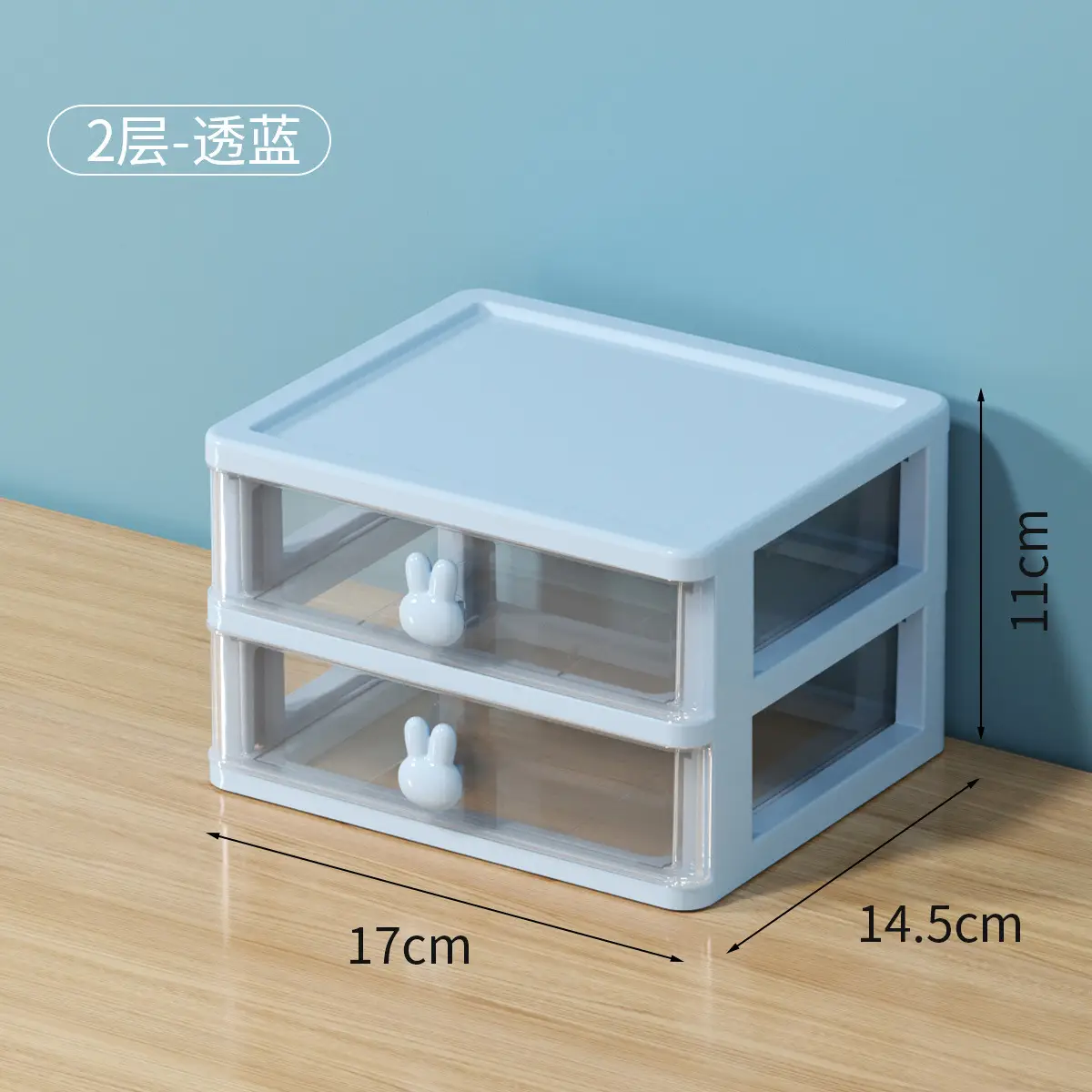 White 3-Tier Mini Storage Box 16cm - Image 4