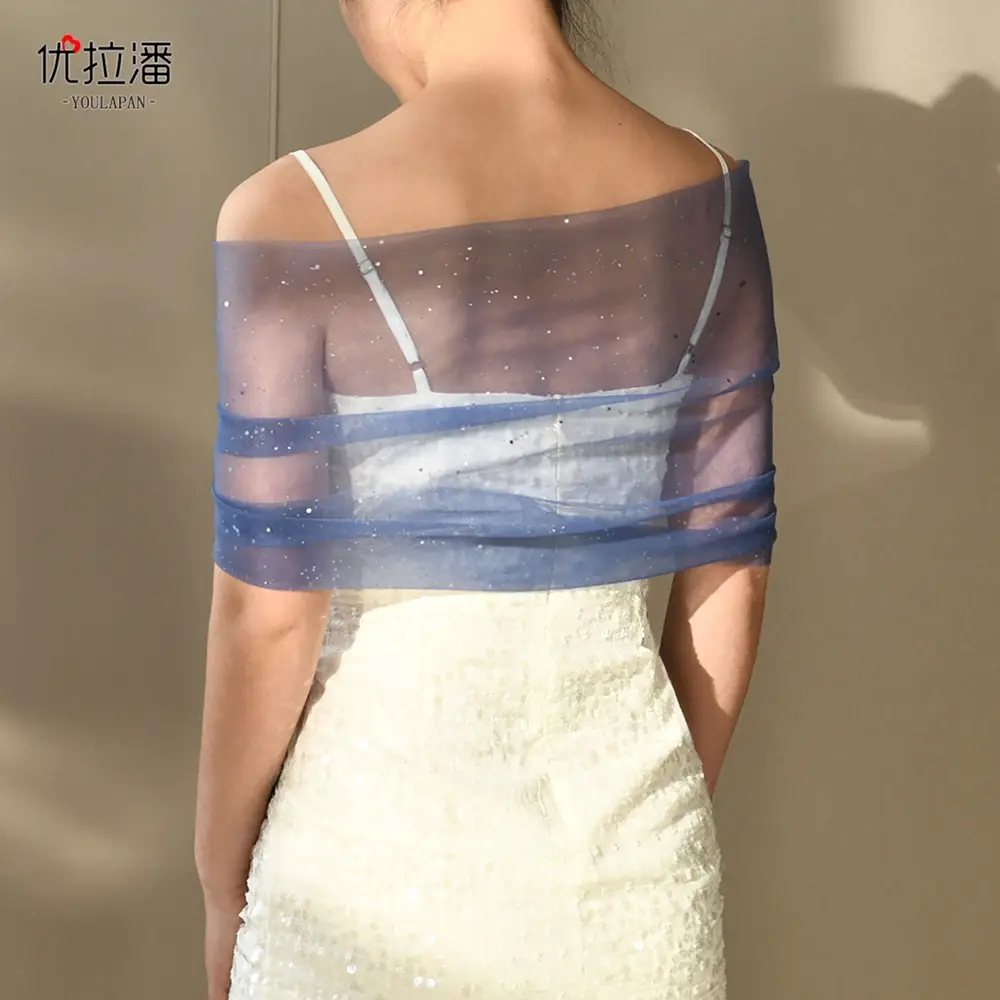 New Gold-Sprinkling Mesh Arm Covering Shawl — feature 13
