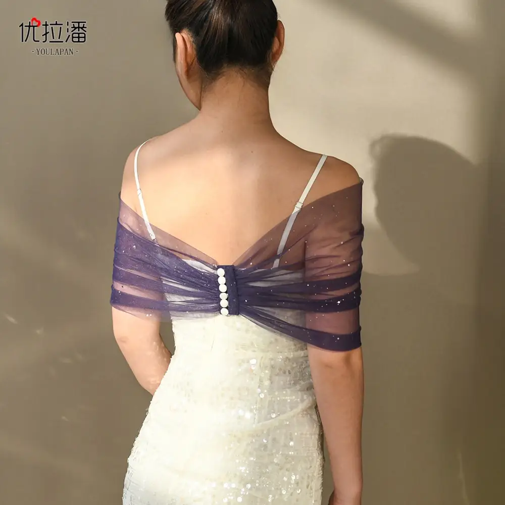 New Gold-Sprinkling Mesh Arm Covering Shawl — feature 21