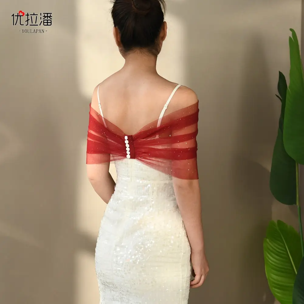 New Gold-Sprinkling Mesh Arm Covering Shawl — feature 8