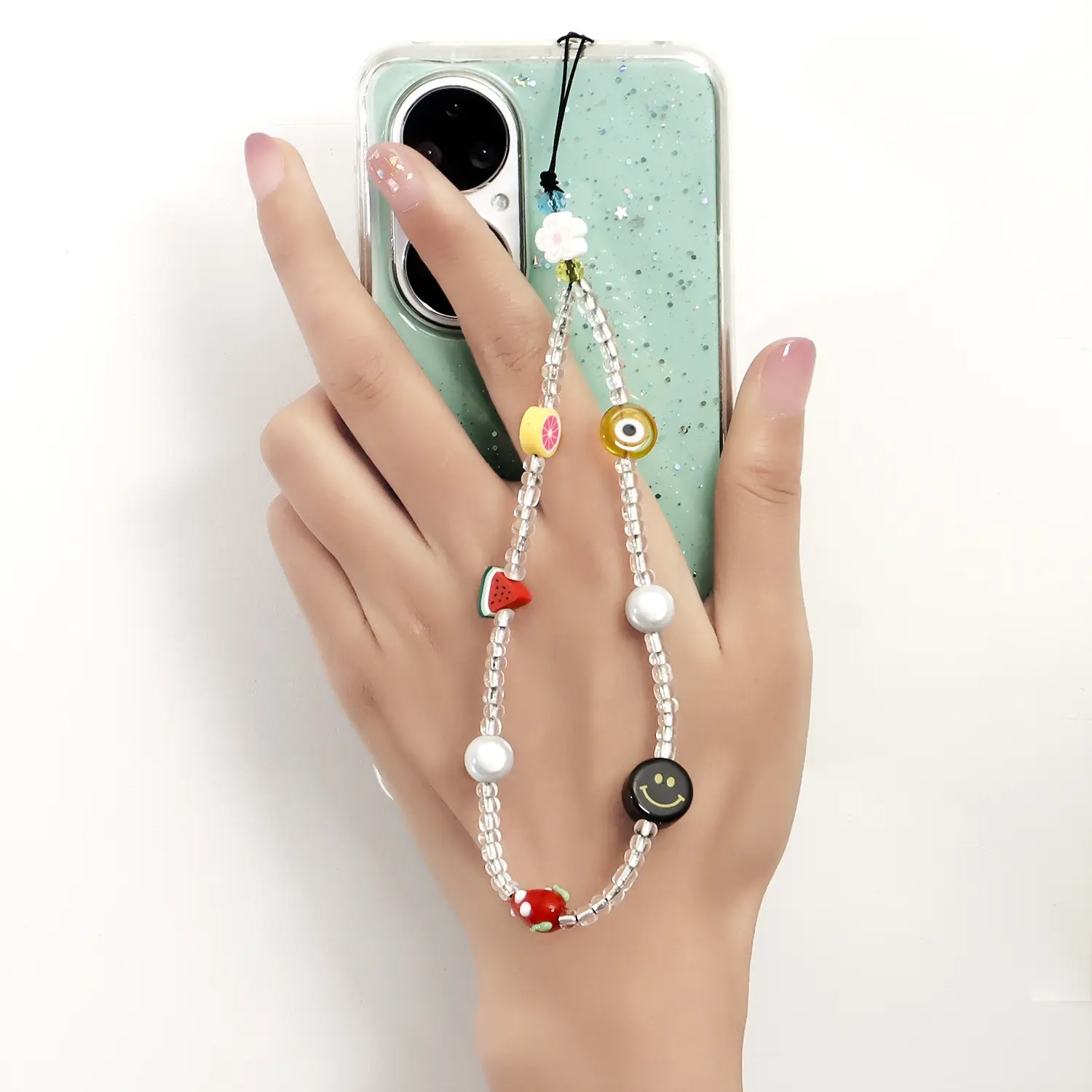 Ins Trendy Mobile Phone Chain Beaded Hanging Pendant