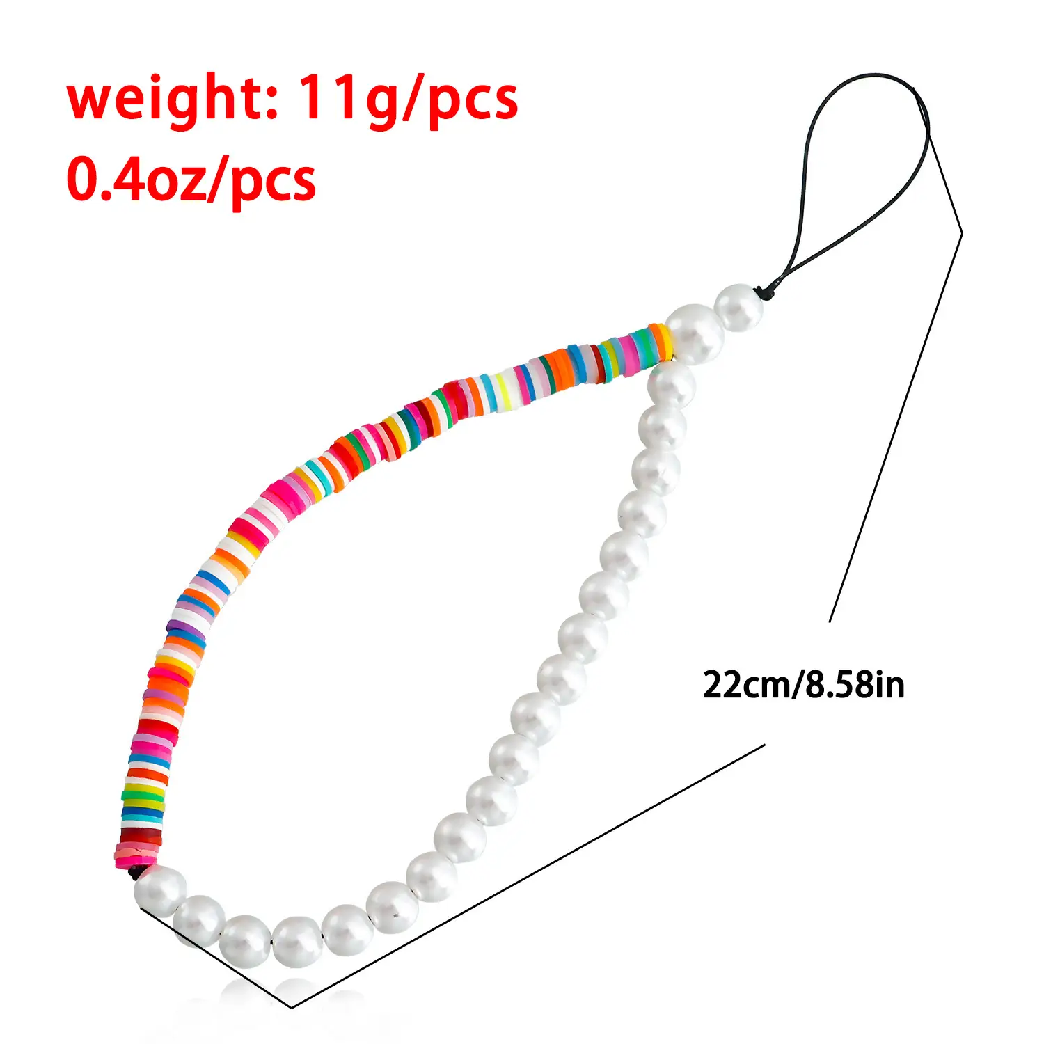 Ins Trendy Mobile Phone Chain Beaded Hanging Pendant