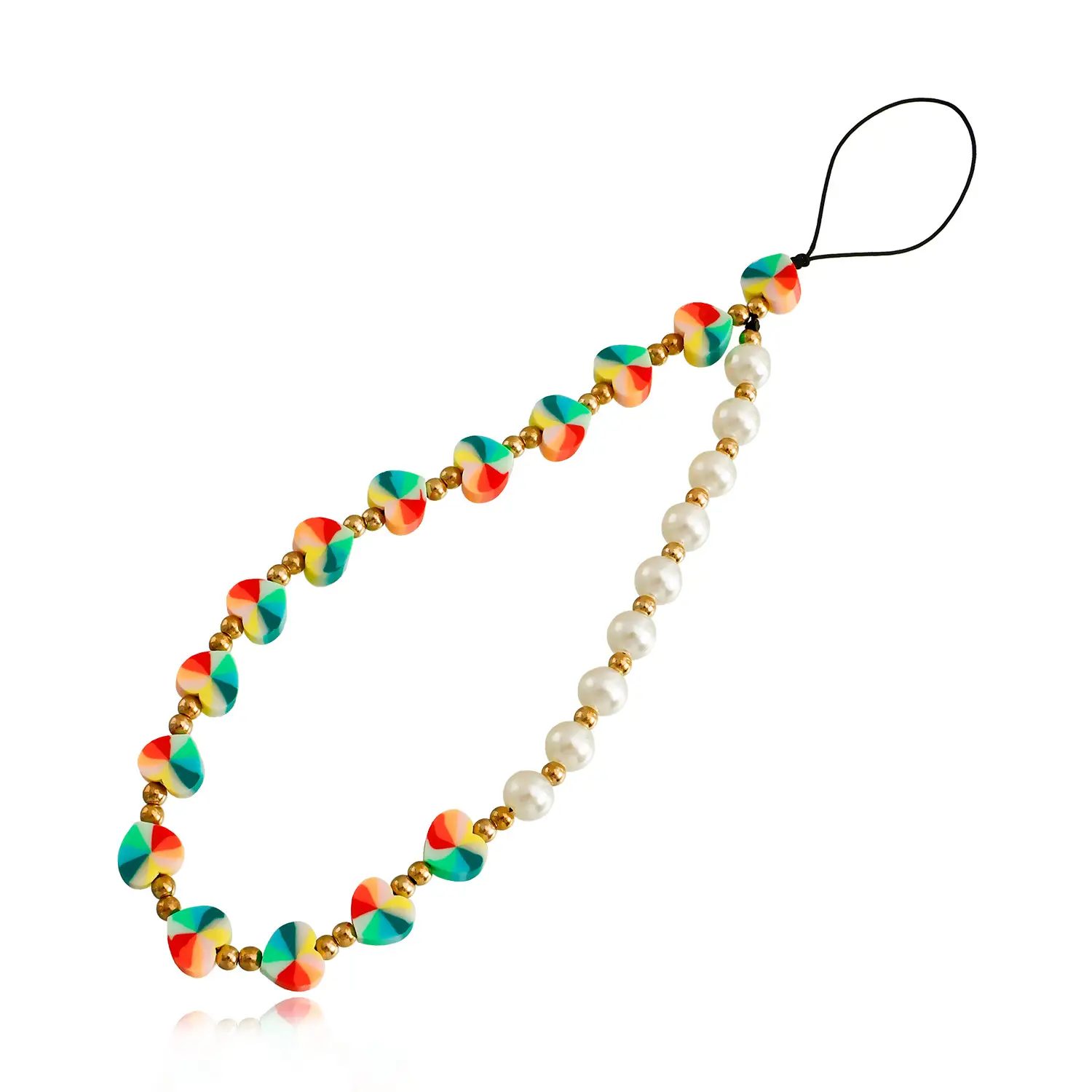 Ins Trendy Mobile Phone Chain Beaded Hanging Pendant