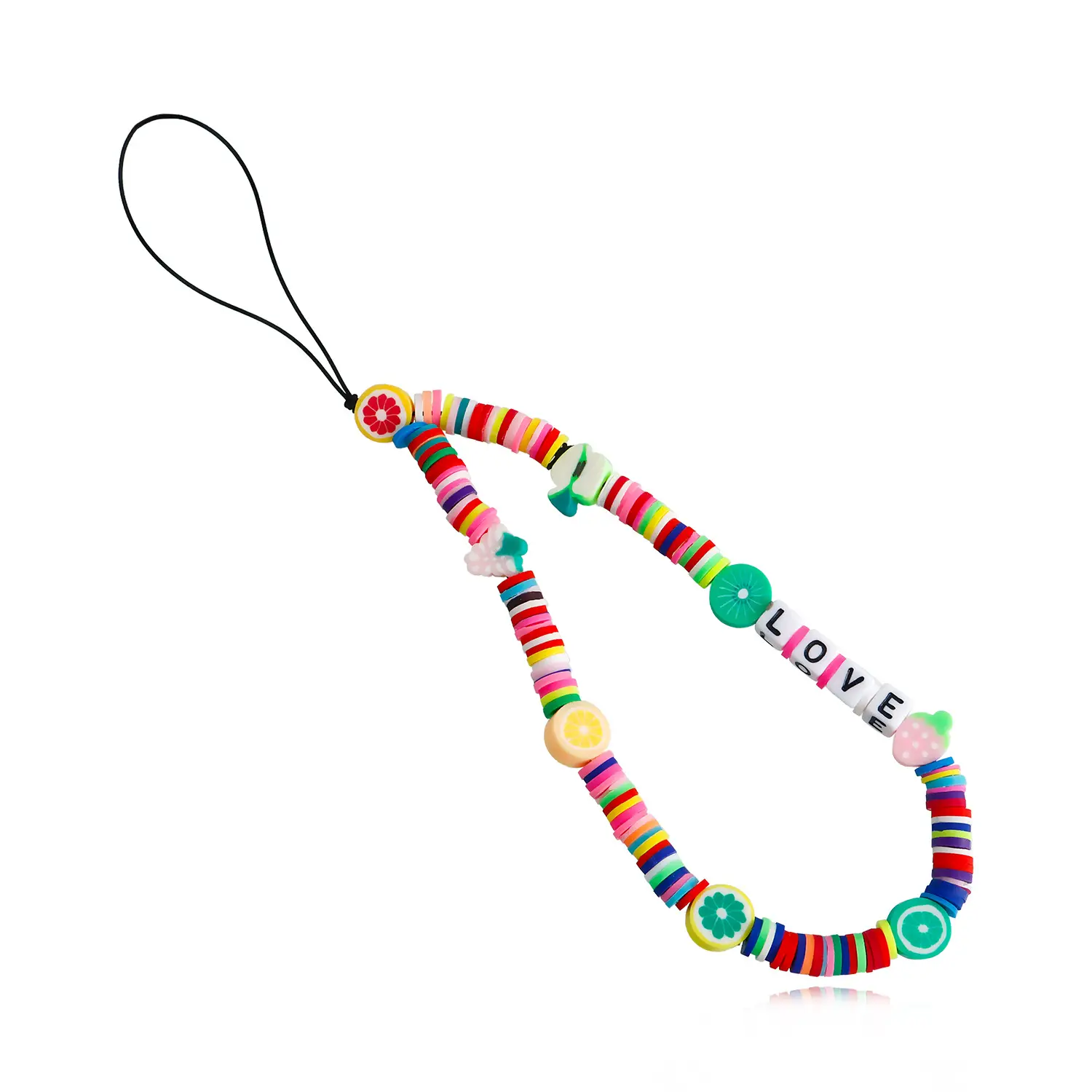 Ins Trendy Mobile Phone Chain Beaded Hanging Pendant