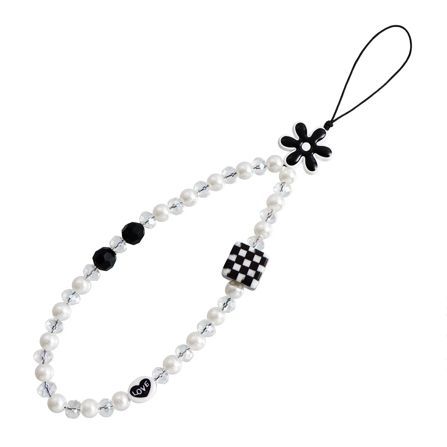 Ins Trendy Mobile Phone Chain Beaded Hanging Pendant
