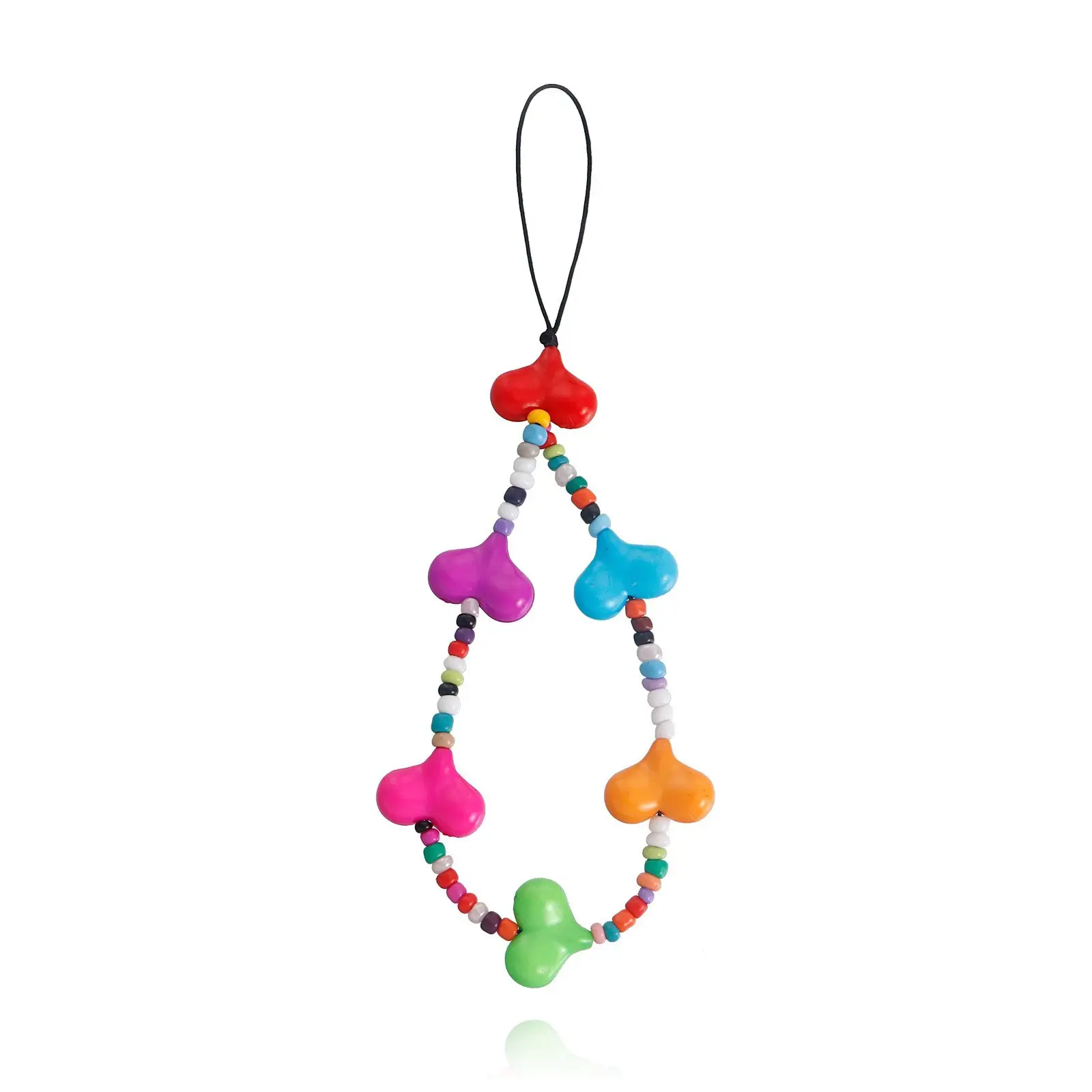 Ins Trendy Mobile Phone Chain Beaded Hanging Pendant