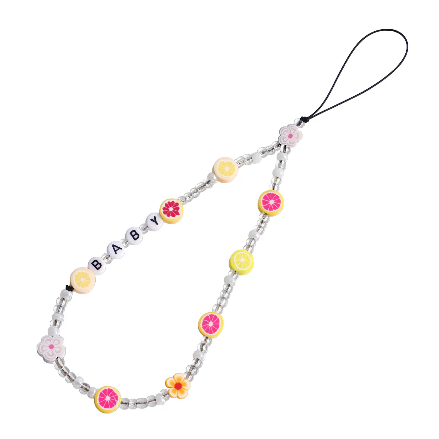 Ins Trendy Mobile Phone Chain Beaded Hanging Pendant