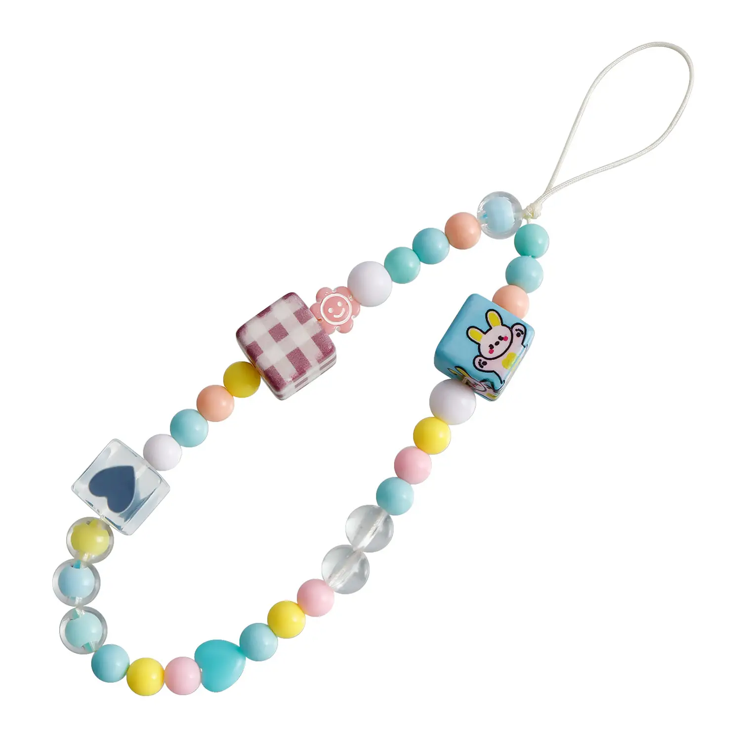 Ins Trendy Mobile Phone Chain Beaded Hanging Pendant