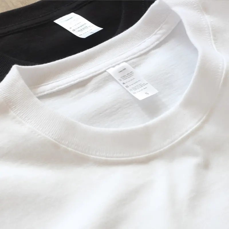 Men White Cotton T-Shirt 270g Round Neck - Image 7