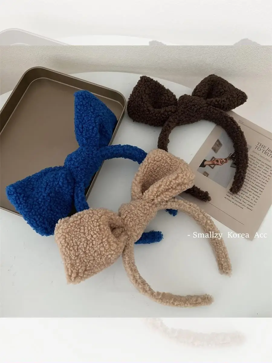 Vintage Bow Hairpin for Women Autumn Winter Face Wash - Image 7