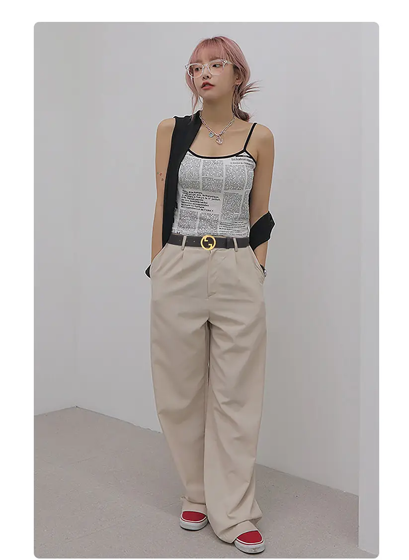 Women's Genuine Leather Belt with Gold Buckle — feature 2