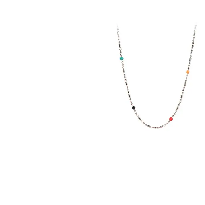 S925 Sterling Silver Rainbow Bean Clavicle Chain for Women - Image 7