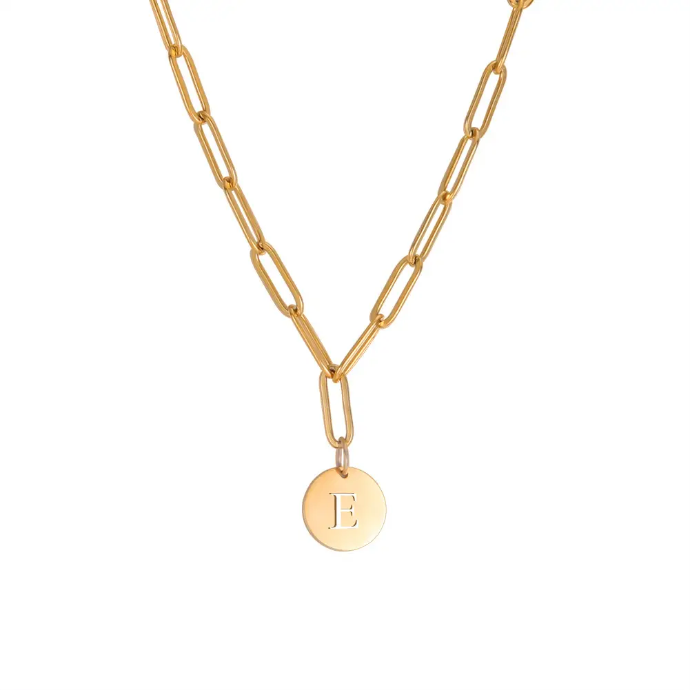 Stainless Steel Necklace with Brand Letter Marking, 12x4mm, 7.5g Weight - Image 31