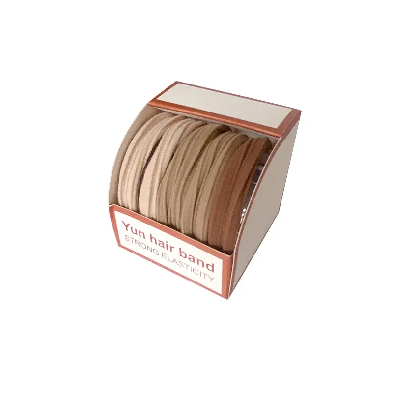 Korean Japanese Bun Hair Ties Non Damaging High Elasticity Boxed