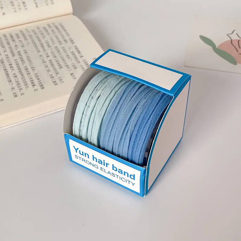Korean Japanese Bun Hair Ties Non Damaging High Elasticity Boxed