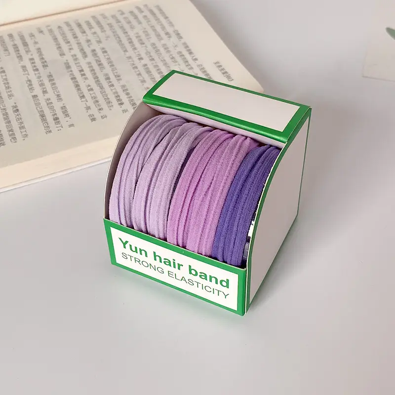 Korean Japanese Bun Hair Ties Non Damaging High Elasticity Boxed