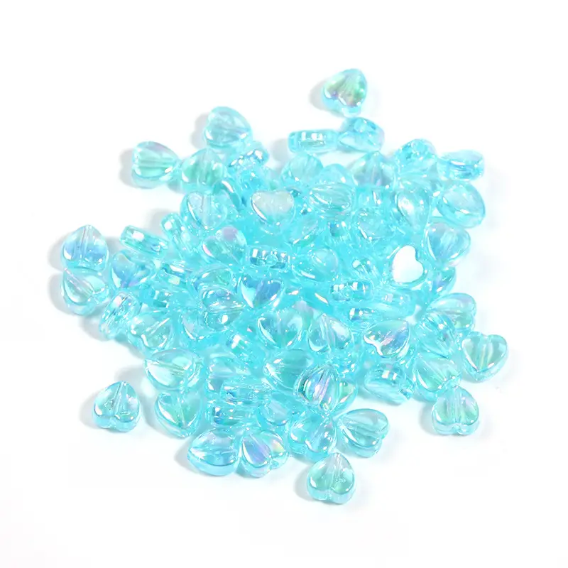 9mm Transparent Love Shape Acrylic Beads - Image 6