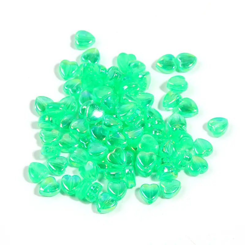 9mm Transparent Love Shape Acrylic Beads - Image 7