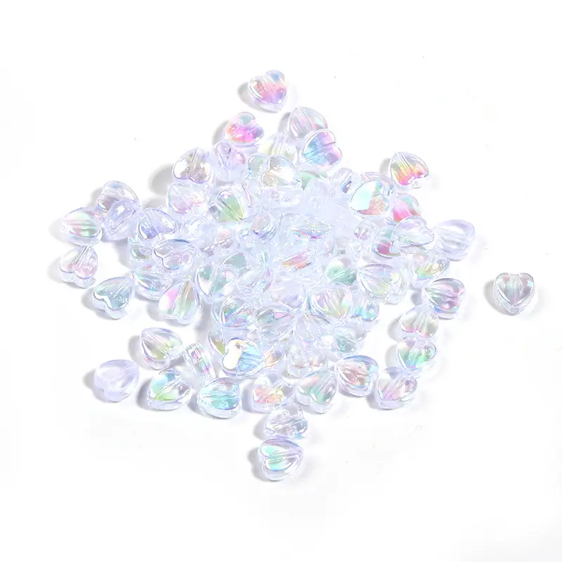 9mm Transparent Love Shape Acrylic Beads - Image 8