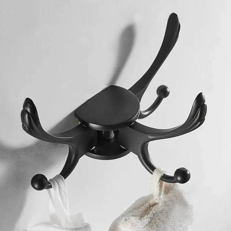 New Black Gold Wall Mount Coat Hook for Bathroom & Hotel - Image 11
