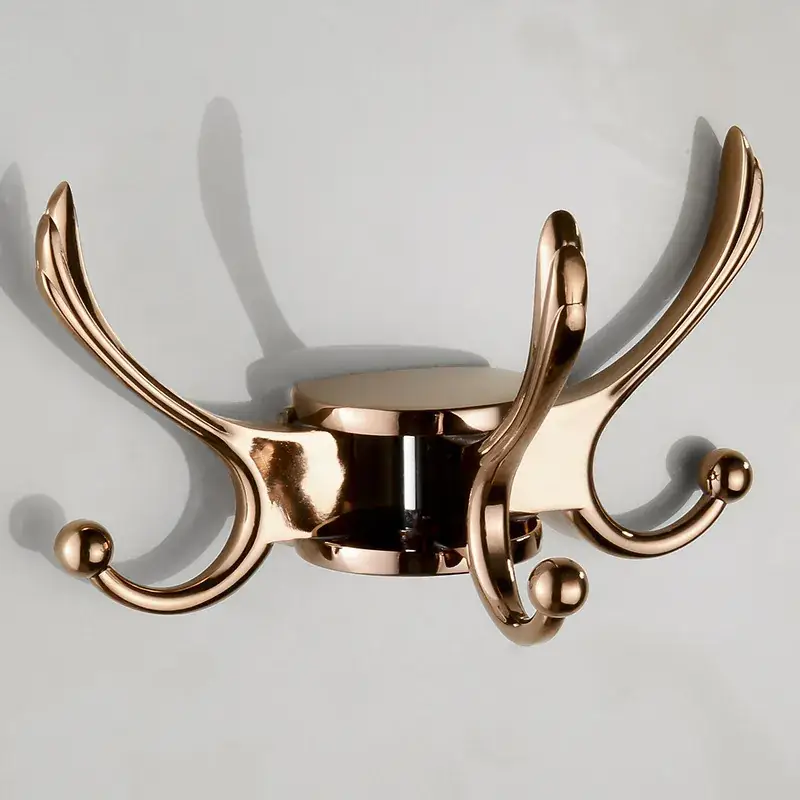 New Black Gold Wall Mount Coat Hook for Bathroom & Hotel - Image 4