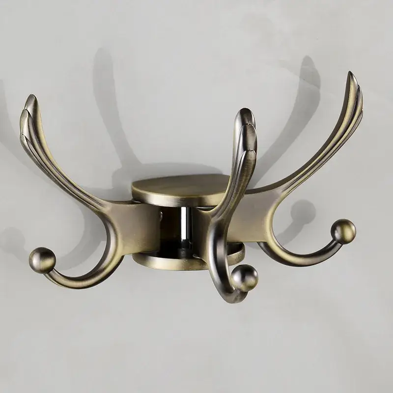 New Black Gold Wall Mount Coat Hook for Bathroom & Hotel - Image 5