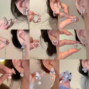 South Korea Pearl Diamond Ear Bone Clip Female — feature 5