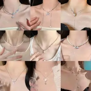 South Korea Pearl Diamond Ear Bone Clip Female — feature 9