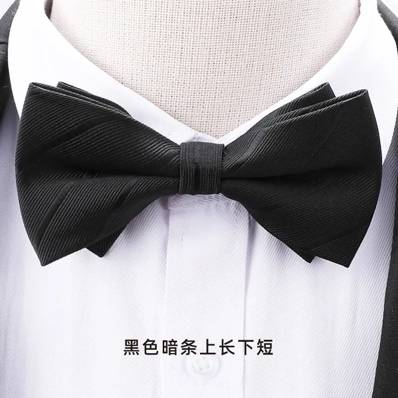 Wine Red Bow Tie for Men Wedding Guest - Image 9