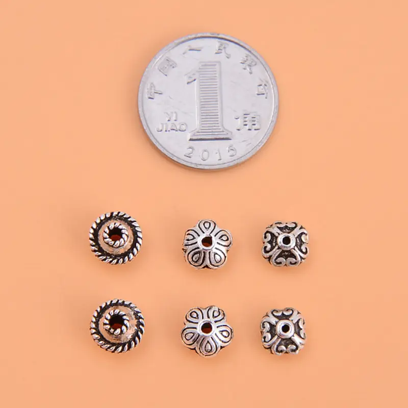 S925 Sterling Silver UFO Flower Beads Set - Image 6