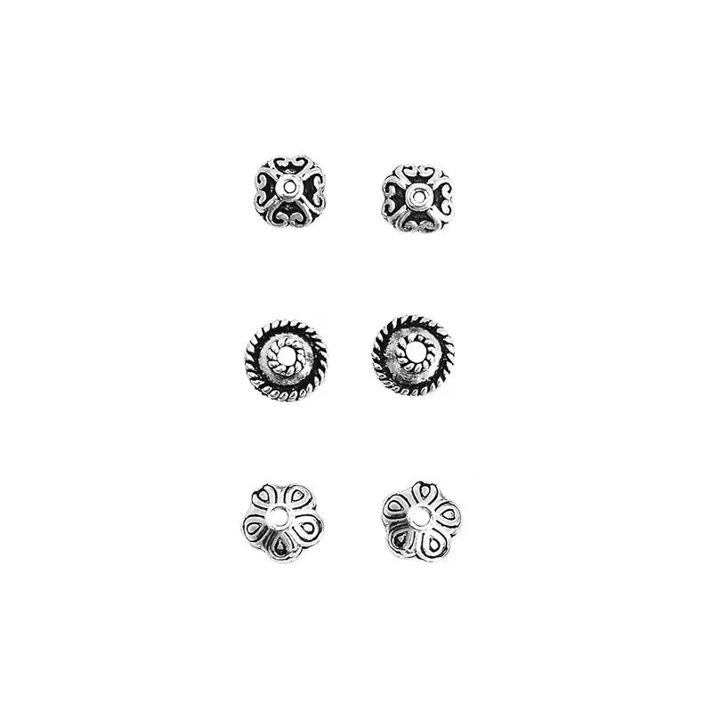 S925 Sterling Silver UFO Flower Beads Set - Image 7