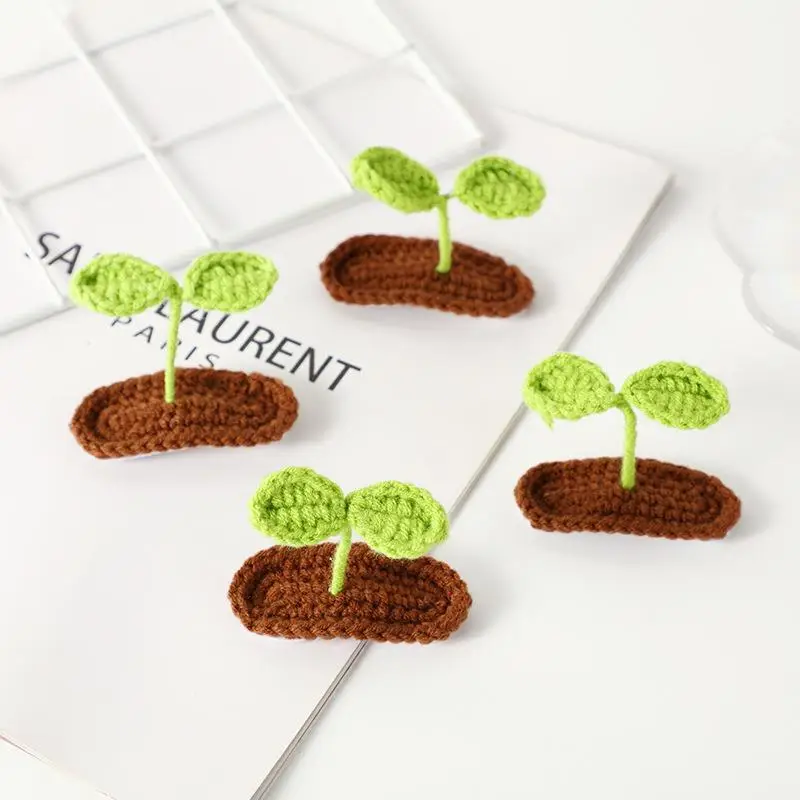 Handmade Green Hairpin with Bunny Ears