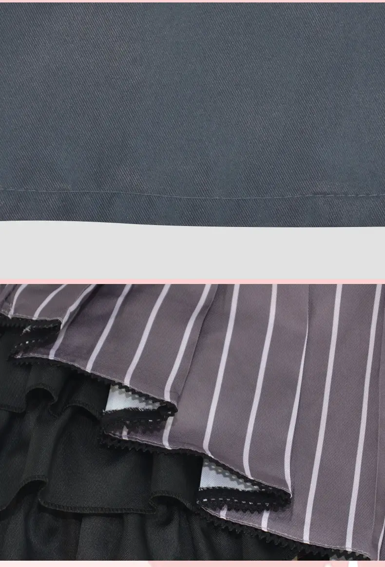 Xiaoshan Ruixi Cosplay Dress Black Plaid Skirt — feature 14
