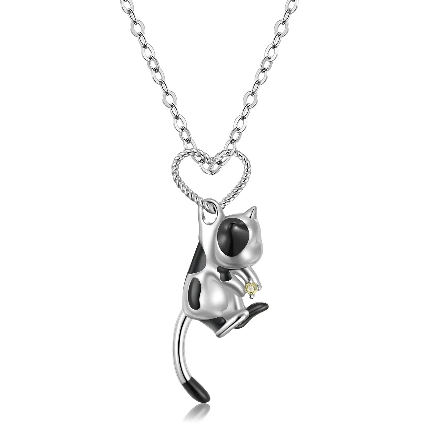 S925 Silver Cat Necklace for Girls Wholesale - Image 6