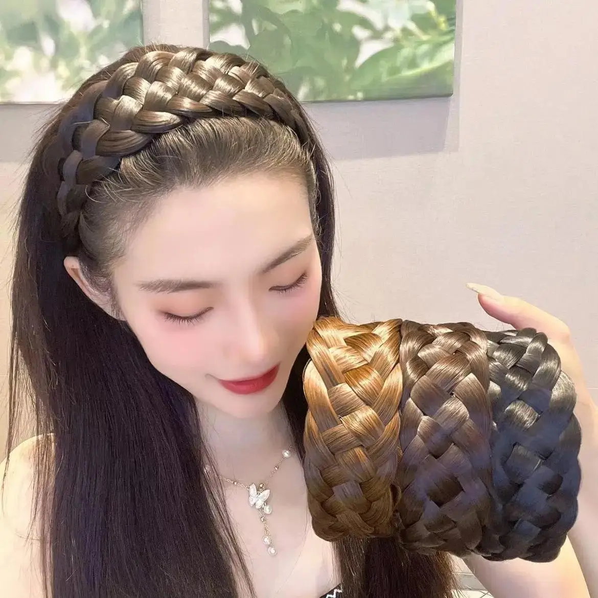 Widened Braided Hair Hoop for Women - Image 5