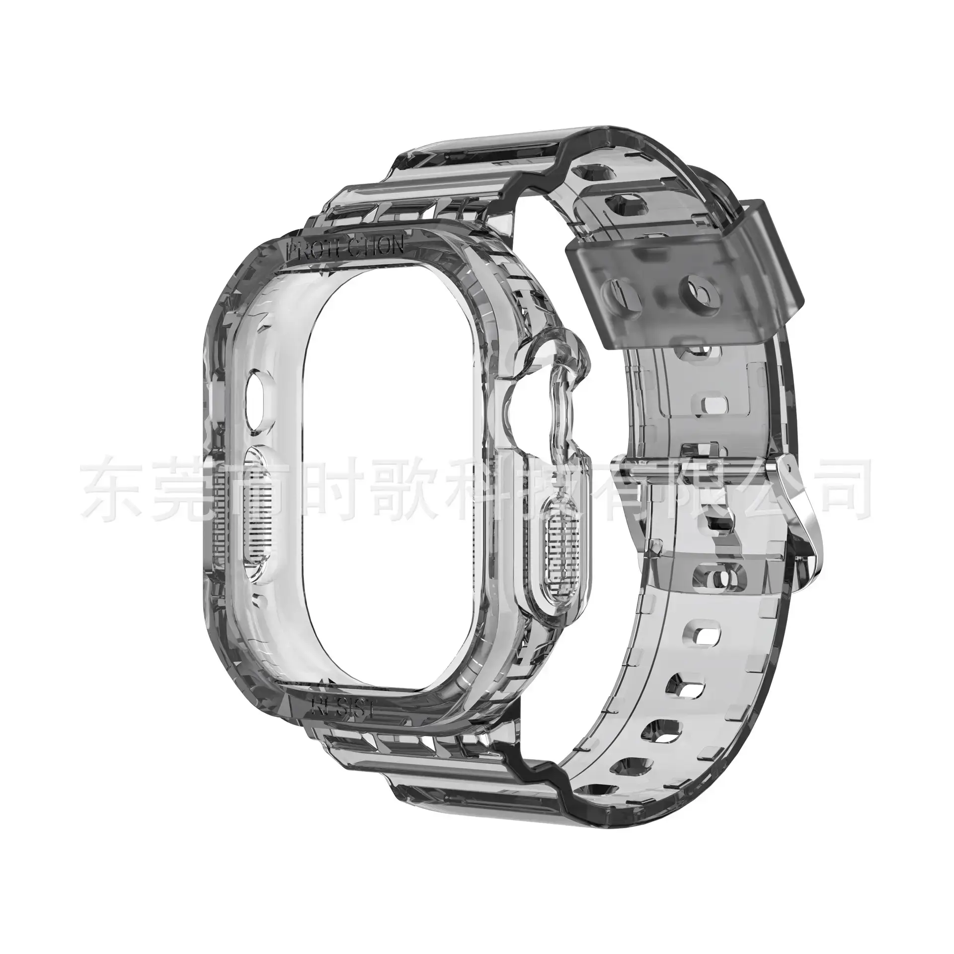 Tpu Watch Straps Apple Watch Ultra349Mm Transparent Pink Orange - Image 4