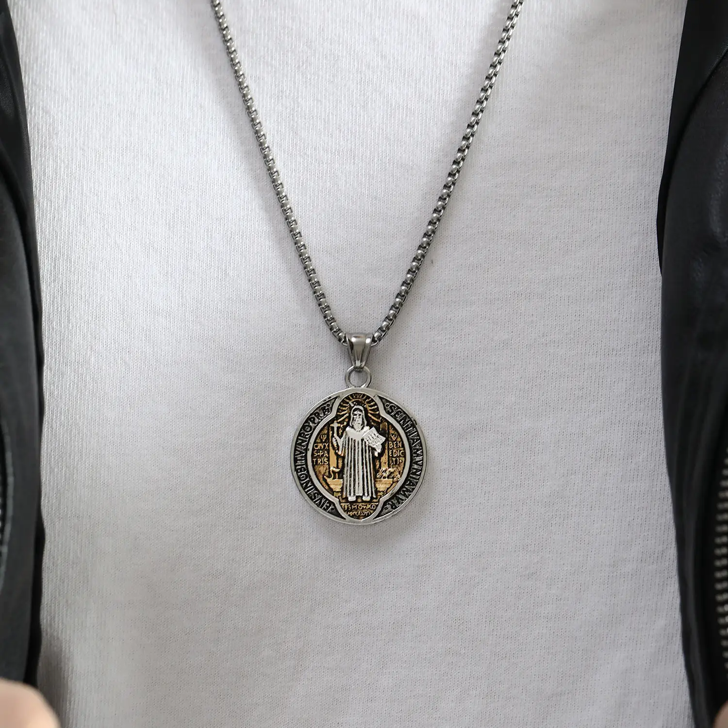 Haiteng Stainless Steel Pendant with Cross Border Design - Image 5