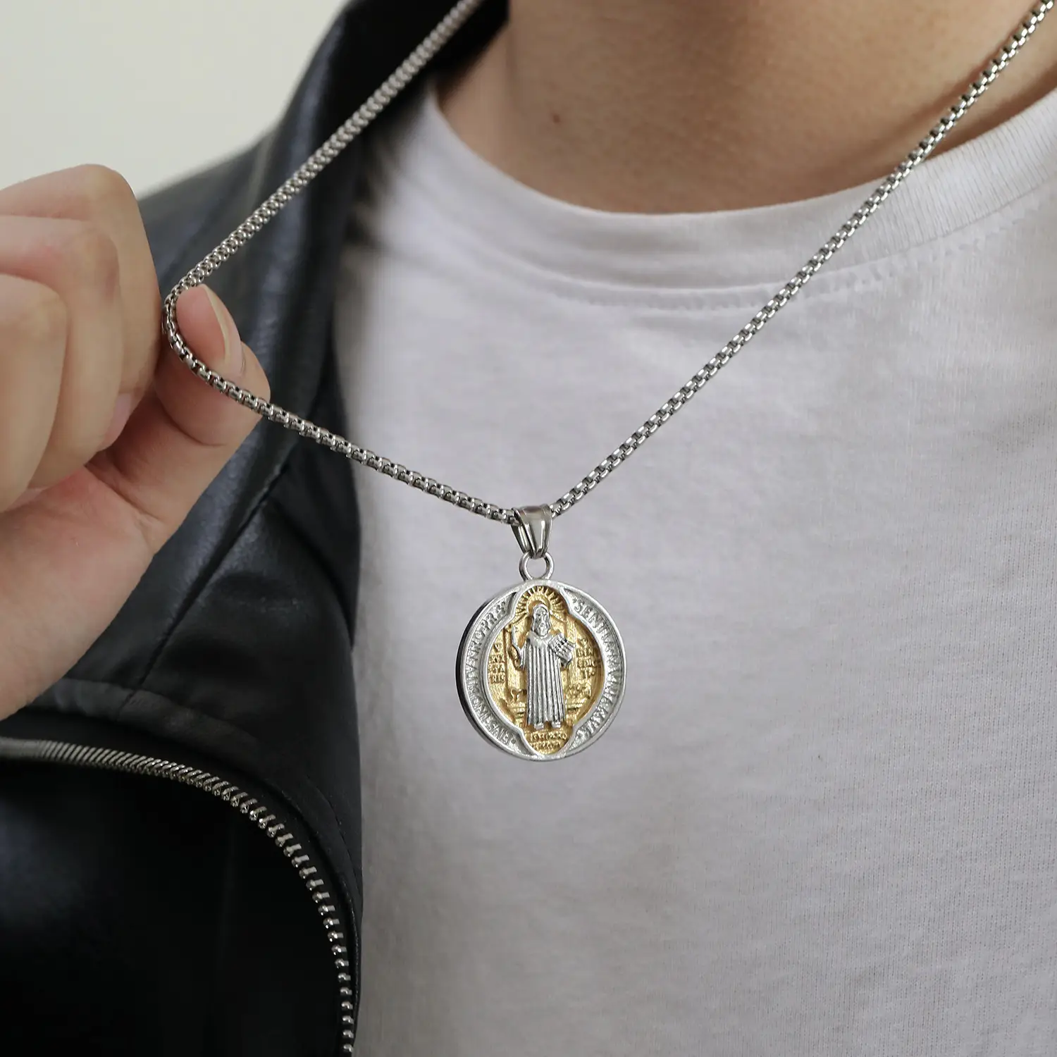Haiteng Stainless Steel Pendant with Cross Border Design — feature 4