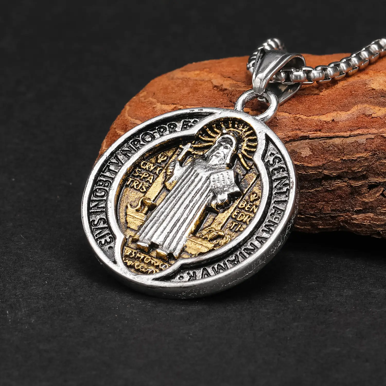 Haiteng Stainless Steel Pendant with Cross Border Design - Image 2