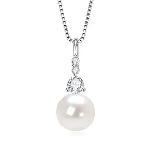 14K Gold Pearl Swan Necklace for Women — feature 27